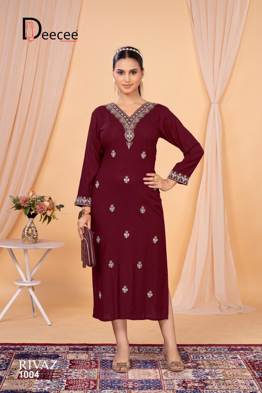 Deecee rivaz straight kurti cheapest wholesale cloth market in india