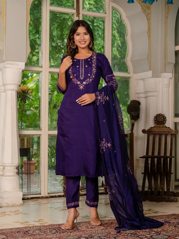 Diva 116 marina silk 3 pcs kurti ladies wholesaler