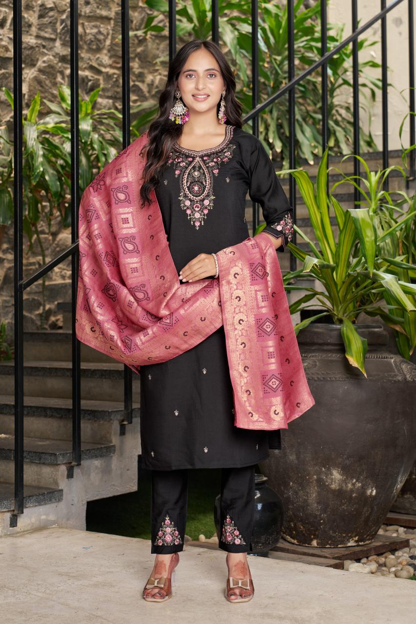Diva 120 marina silk 3 pcs kurti ladies clothing suppliers