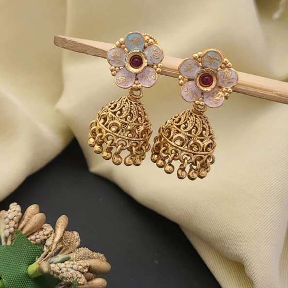 Earrings E0006 Indian imitation jewellery wholesale suppliers