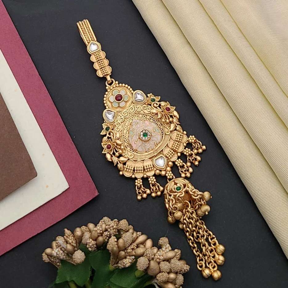 Feather Gold Waist Belt Bridal imitation jewellery Gujarat