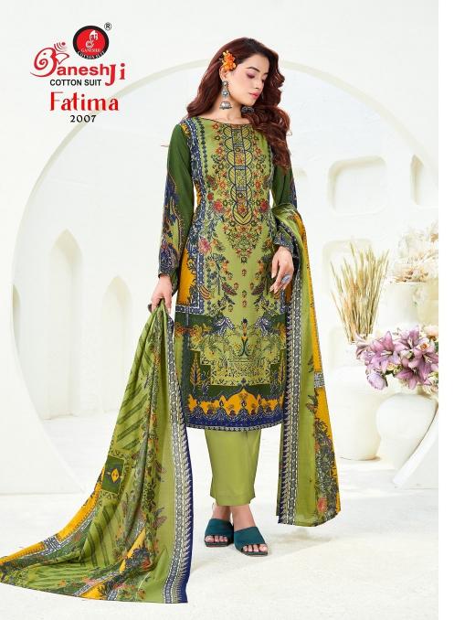 Ganeshji fatima vol-2 cotton printed shree ganesh dress material wholesale in surat