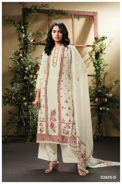 Ganga melfey 3825 bemberg silk printed cotton dress material wholesale