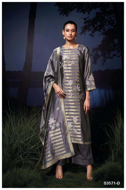 Ganga naima 3571 ladies dress material wholesalers in mumbai 