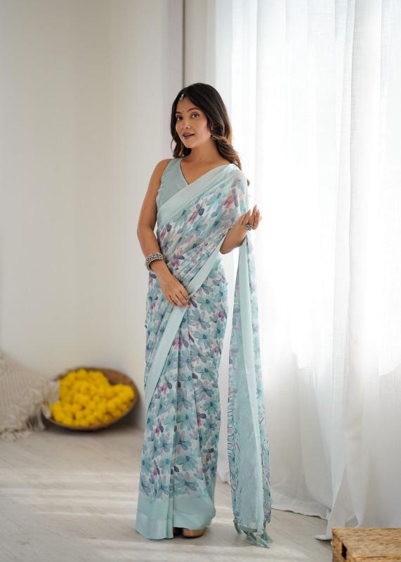 GC soft satin patta printed sarees at wholesale rate