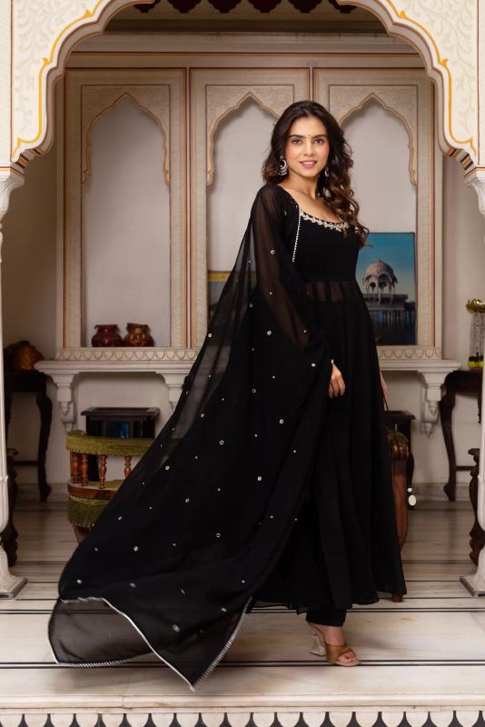 Glory R 5889 Faux Georgette Kurti wholesalers in Mumbai