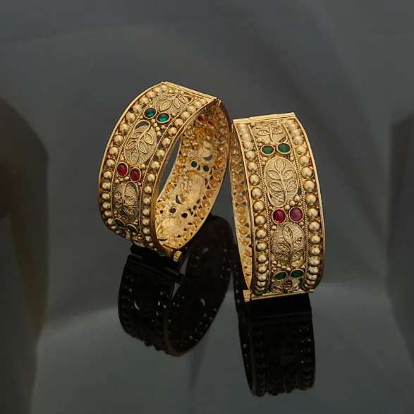 Gold Plated Patla Bangles A1002 Traditional imitation jewellery in Ahmedabad