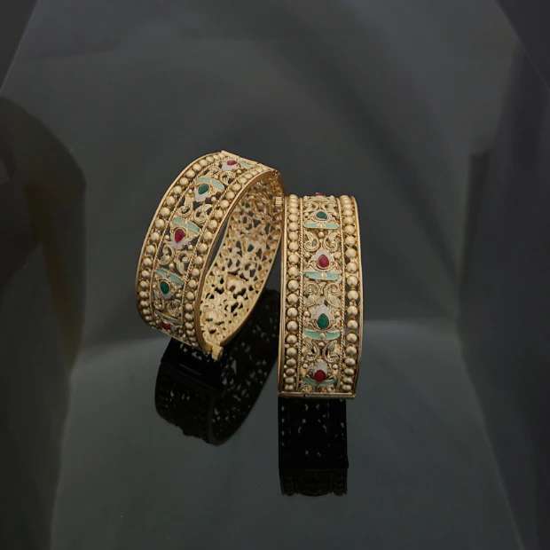 Gold Plated Patla Bangles A1005 Trendy imitation jewellery wholesale