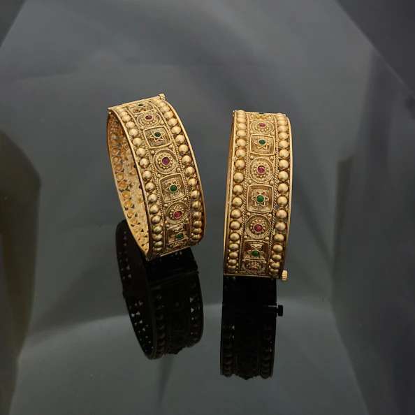 Gold Plated Patla Bangles A1006 Designer imitation jewellery wholesale