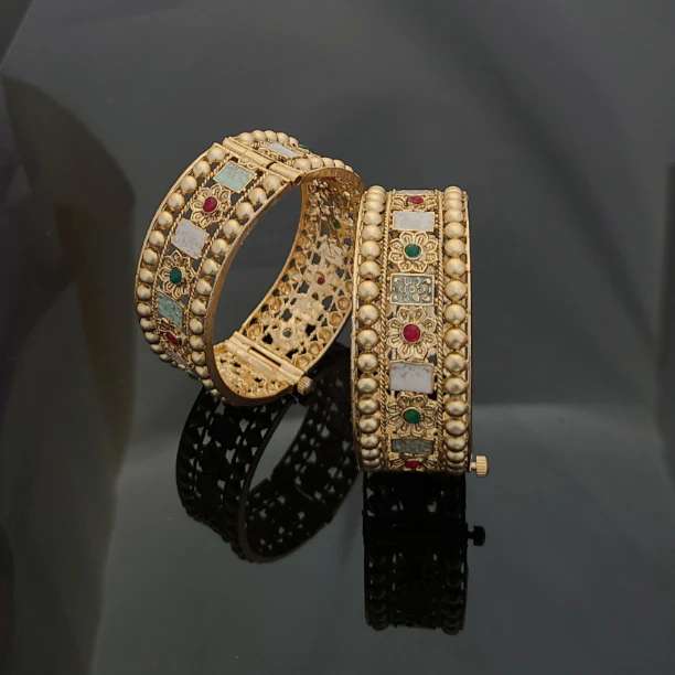 Gold Plated Patla Bangles A1007 Low cost imitation jewellery suppliers