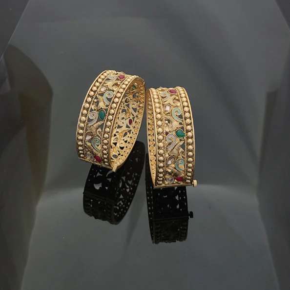 Gold Plated Patla Bangles A1008 Hyderabad imitation jewellery online