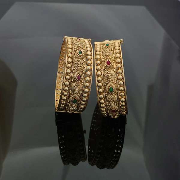 Gold Plated Patla Bangles A1011 Imitation jewellery suppliers in Secunderabad
