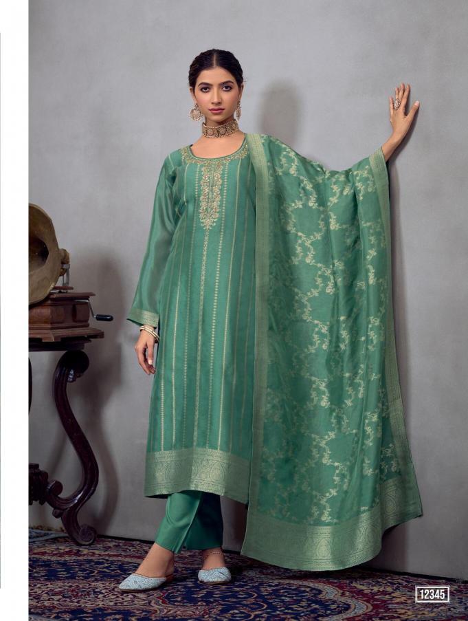 Ibiza saawariya kosa silk jacquard dress material wholesale market ahmedabad