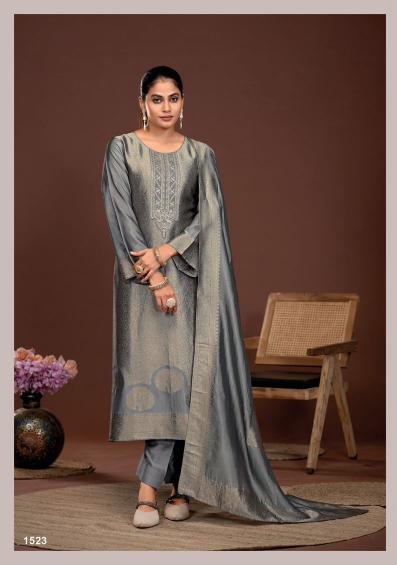 Ibiza sakhi vol 6 banglory silk organdy dress material wholesale