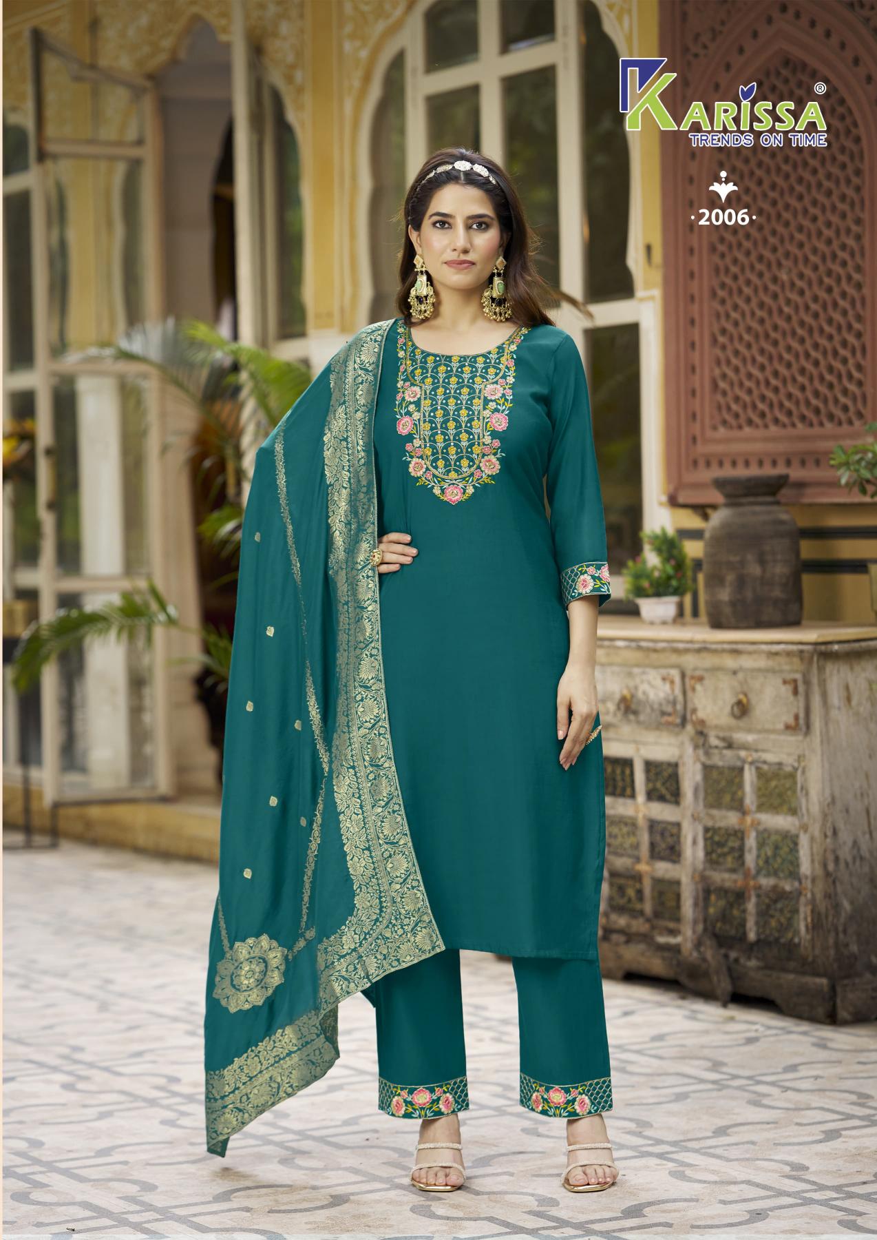 Karissa roshani vol 2 viscose 3 pcs kurti wholesale clothing cash on delivery 