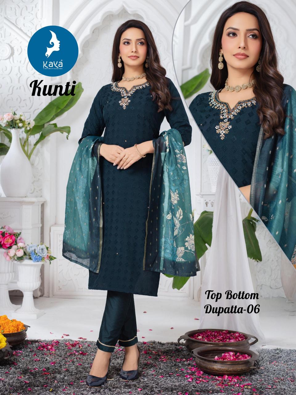 Kaya kunti straight cut 3 pcs kurti clothing distributors in india