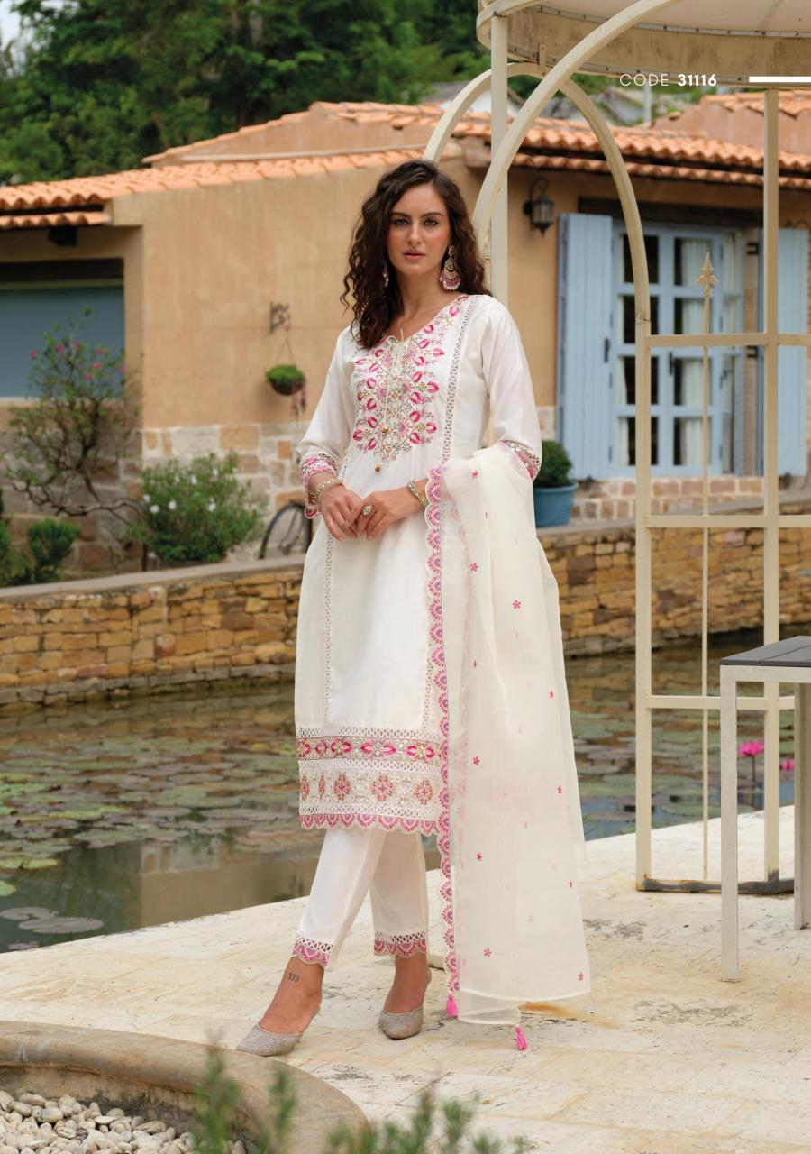 Lady leela rutba viscose silk 3 pcs kurti wholesale plus size clothing suppliers