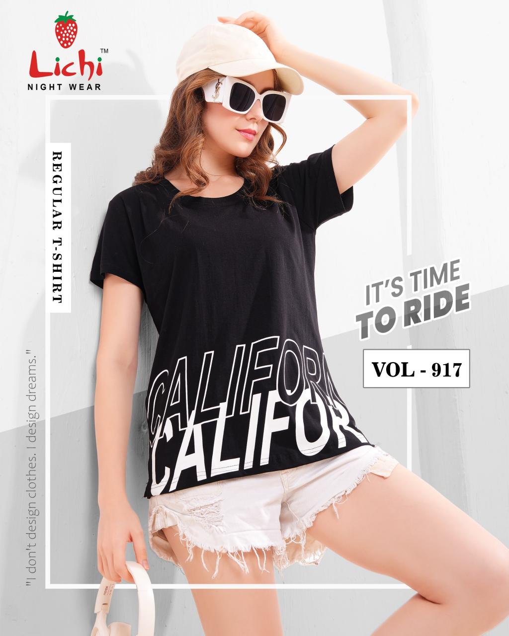 Lichi cotton hojiyari ladies T shirt surat wholesale market online