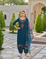 Lily & lali afghani 1 milan silk 3 pcs kurti women dresses wholesale 