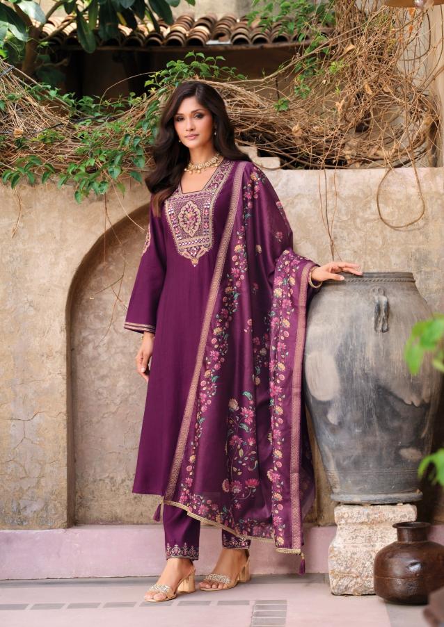Lily & lali berlin viscose silk 3 pcs kurti cheapest wholesale clothes in india