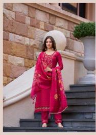 Lily & lali srivalli vol 22 viscouse silk 3 pcs long kurtis wholesale