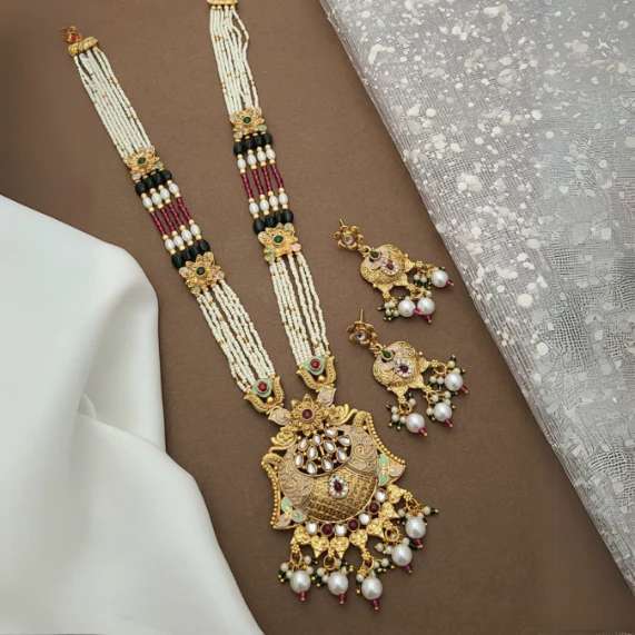 Long Necklace Set LNS045 Imitation diamond jewellery wholesale