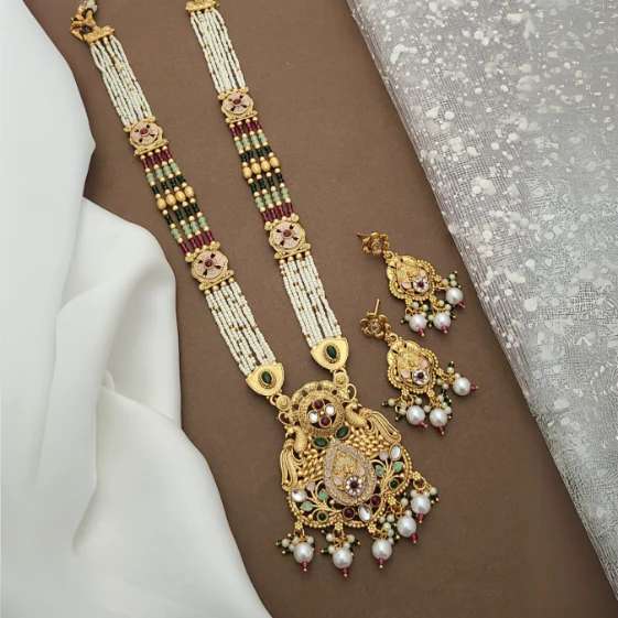 Long Necklace Set LNS048 Imitation pearl jewellery wholesale