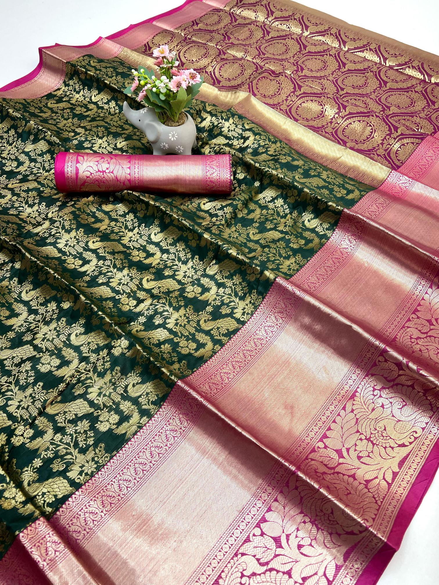 Malhar khushi-vol-5 kanjivaram katan silk surat m saree wholesale market