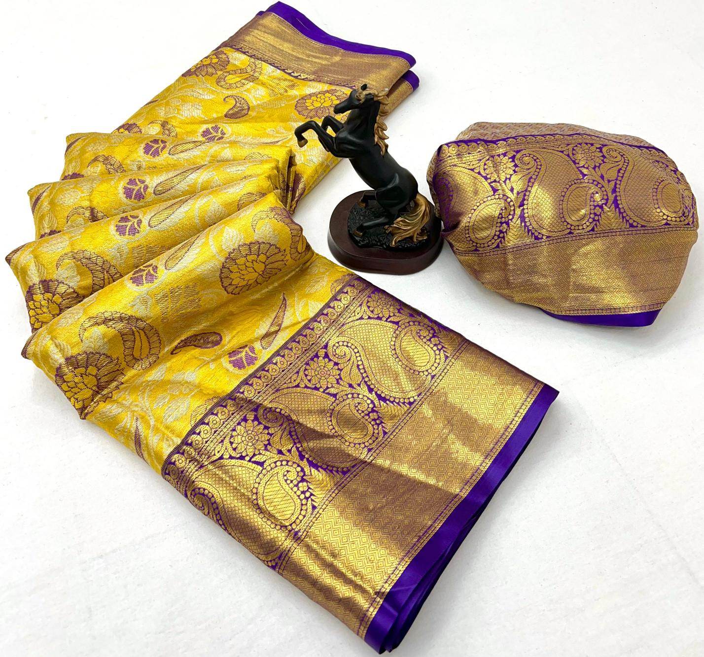 Malhar pushpa-vol-11 bridal kanjivaram semi silk surat saree wholesale