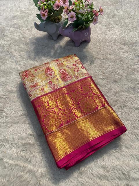 Malhar pushpa-vol-11 bridal silk saree distributors