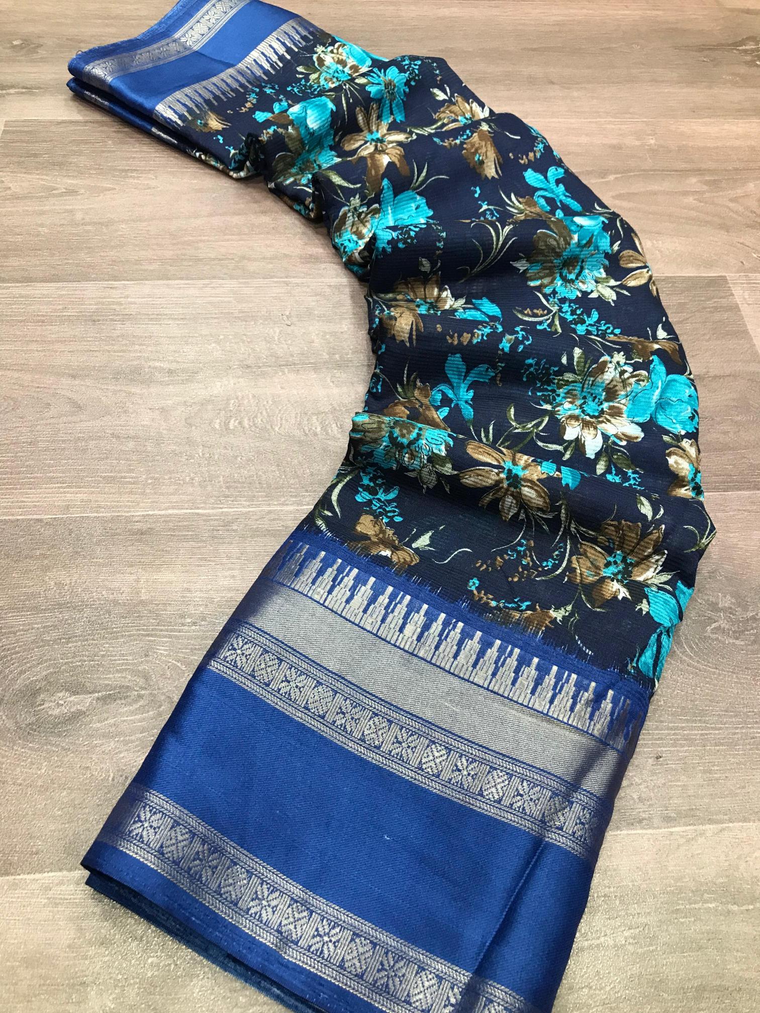 Malhar ragini-vol-9 dola silk digital print saree in wholesale price 