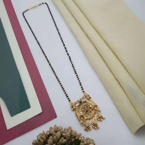 Mangalsutra with Single Chain MSS034 High-Quality Imitation Jewellery Wholesalers