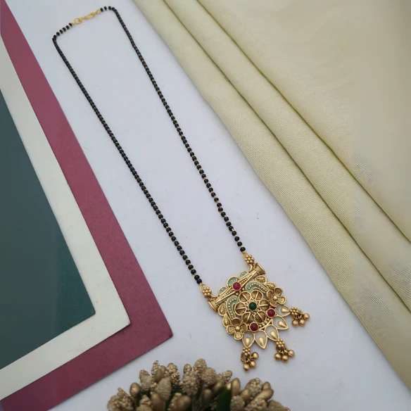 Mangalsutra with Single Chain MSS037 Affordable Imitation Jewellery Wholesalers