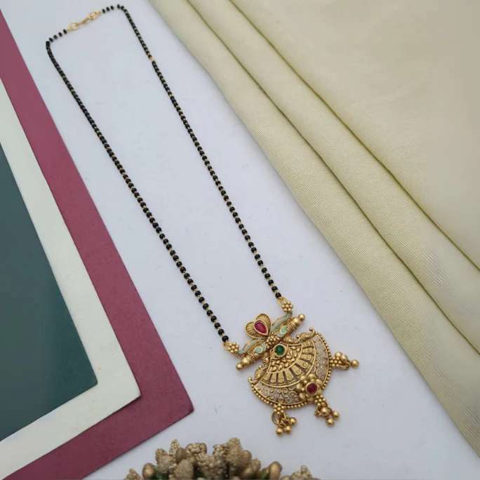 Mangalsutra with Single Chain MSS039 Imitation Jewellery Distributors in Ahmedabad