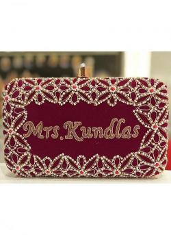 Maroon Designer Wedding Wear Affordable handbags wholesale