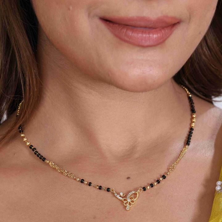 Micro gold polish manglsutra 1903 Cheap imitation jewelry wholesale