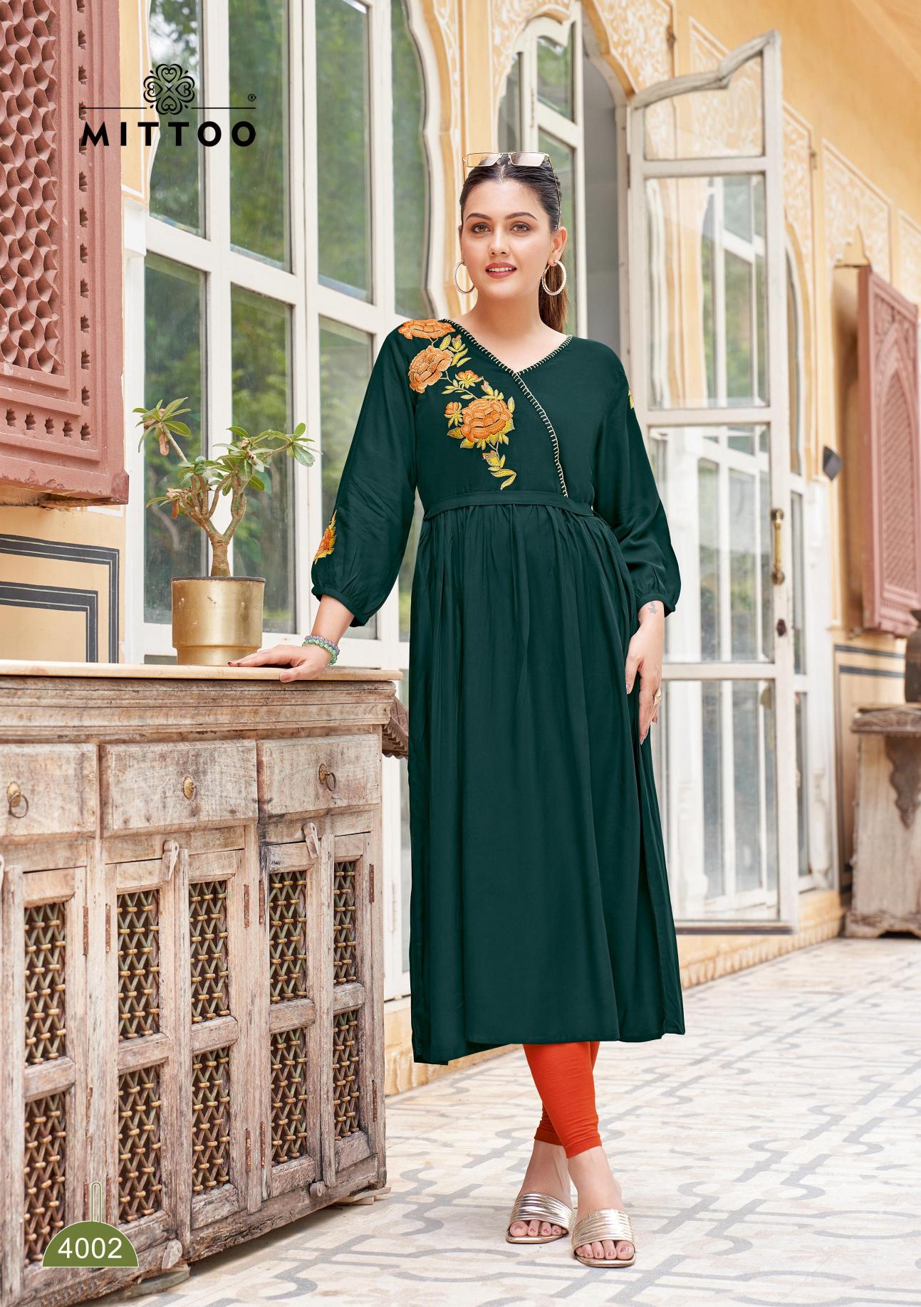 Mittoo nora heavy rayon kurti clothing wholesale website