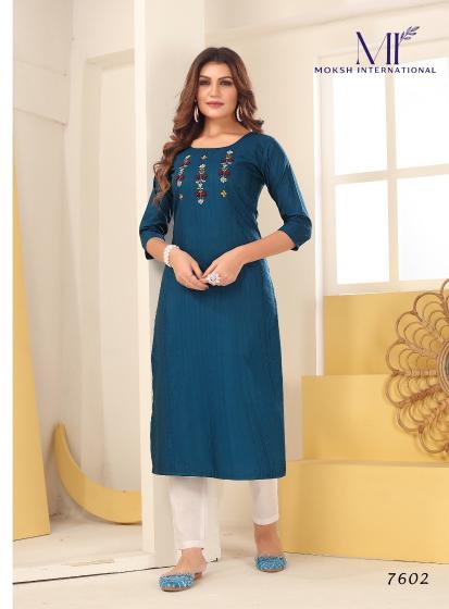 Moksh International diva vol 1 vision silk kurti wholesale dresses india