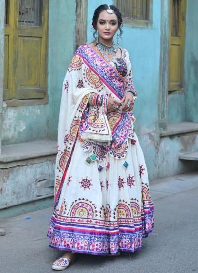 Multi Color Butter Silk Digital Print Work Navratri Wear 868 Designer lehengha cholis in Surat
