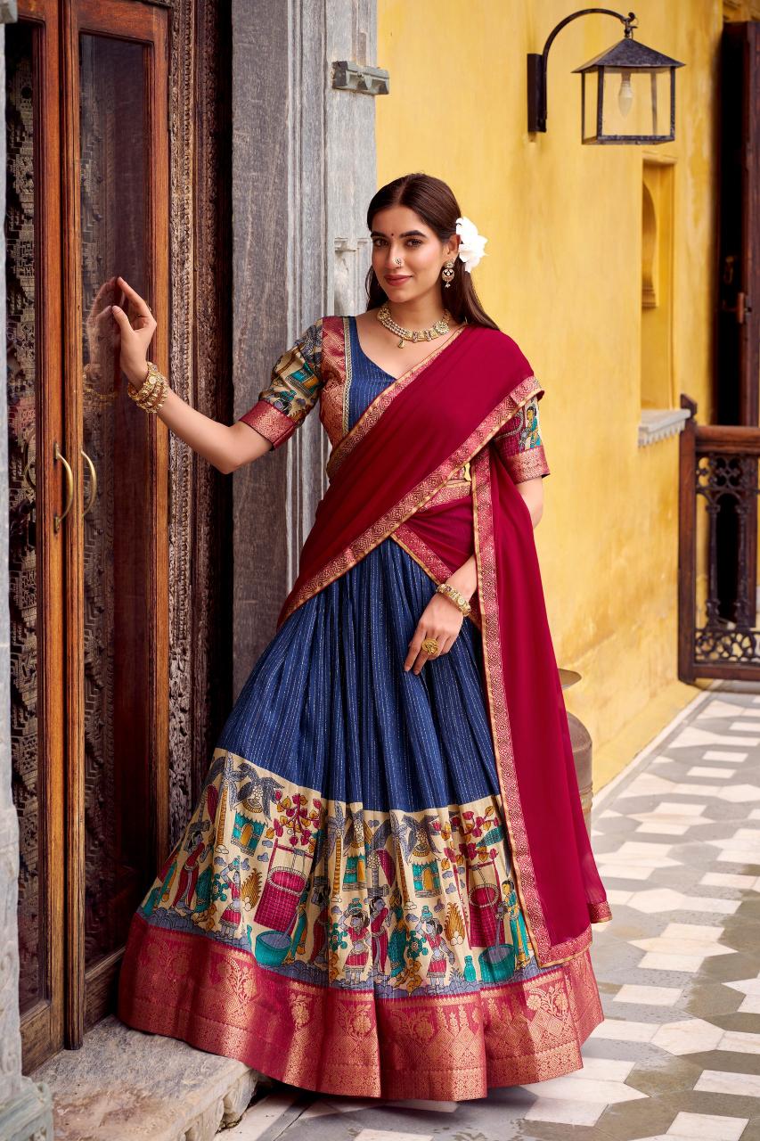 NITRIYA Poly Chanderi NBL Customized lehenga choli supplier