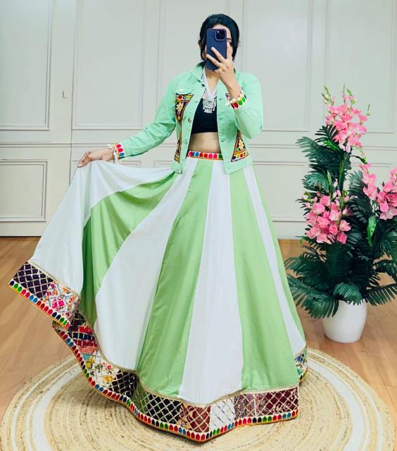 Nv 31 Beautiful Jacket With Navratri  Lehengha choli distributers