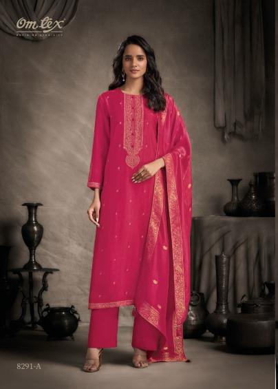 Omtex arusha silk churidar dress material wholesale