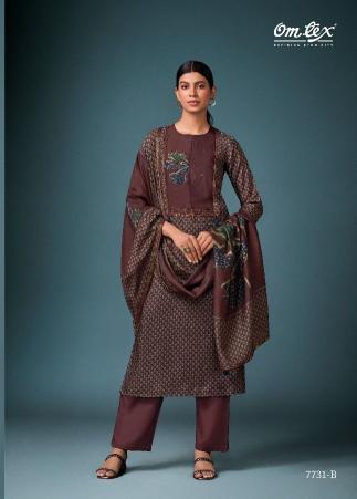 Omtex jigyasa printed aarvi fashion dress material wholesale