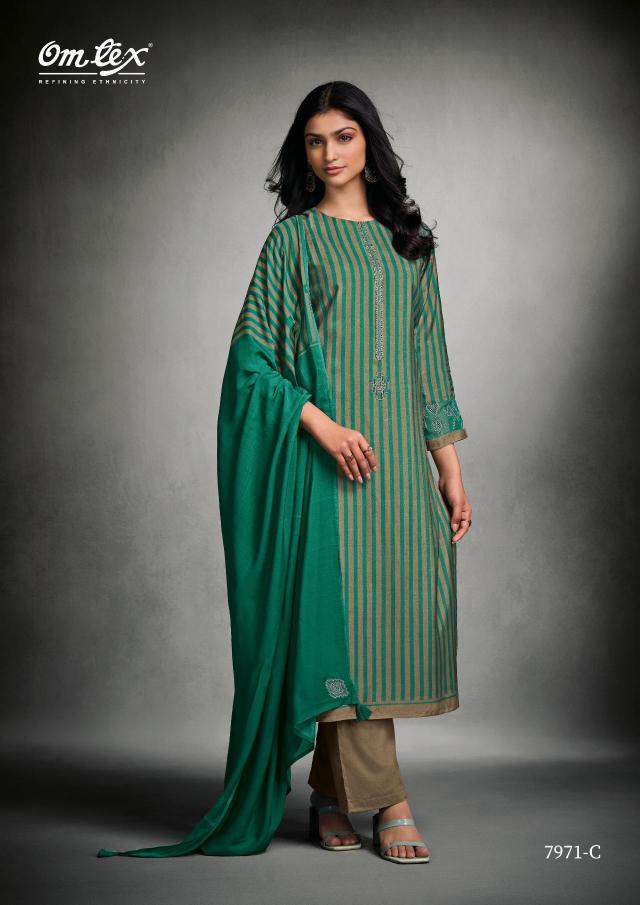 Omtex Marina shree ganesh dress material wholesale online shopping