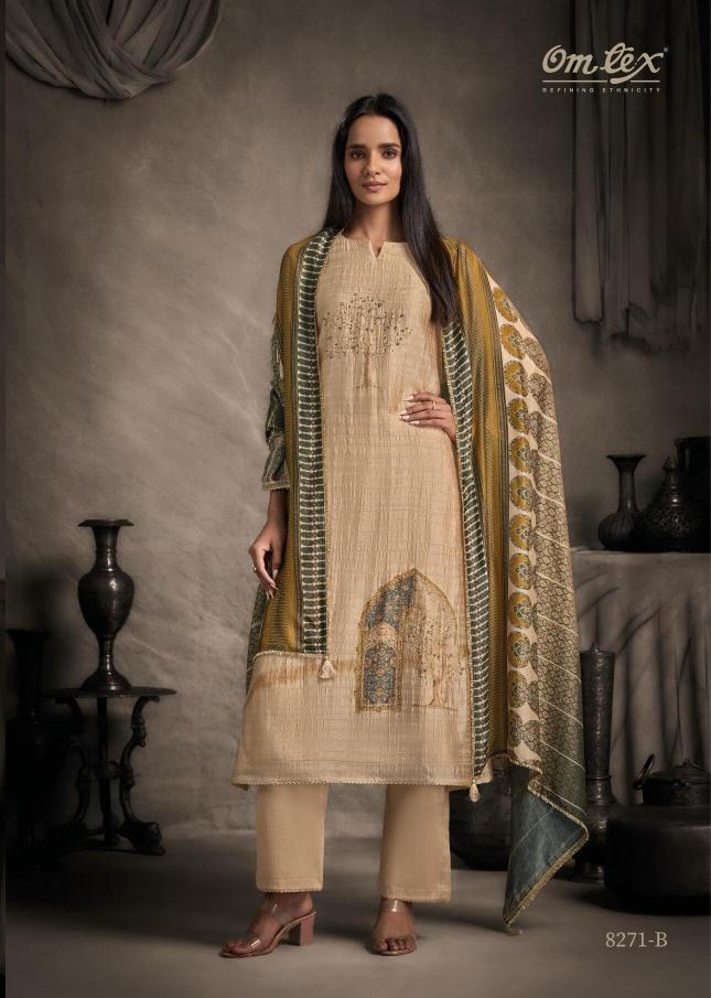 Omtex mithila silk dress material wholesale online shopping