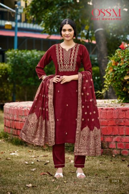 Ossm monalisa vol 6 fancy 3 pcs kurti clothing wholesale sites 