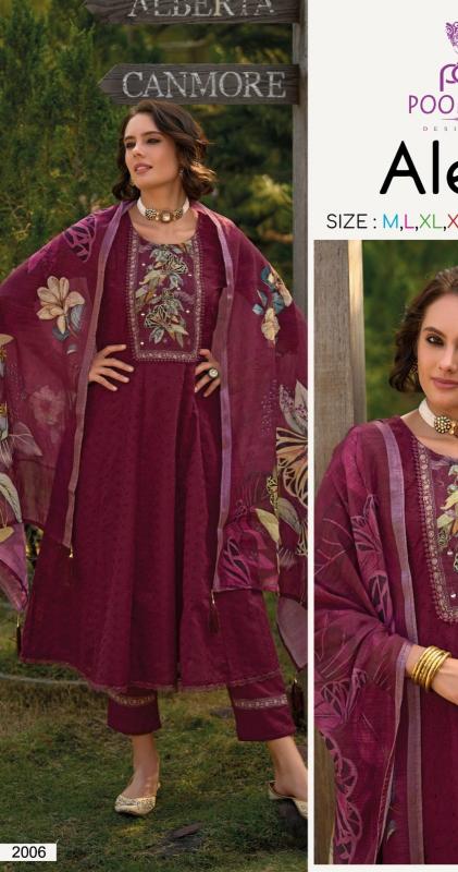 Poonam hello alexa vol 2 chikan work 3 pcs kurti wholesalers near me