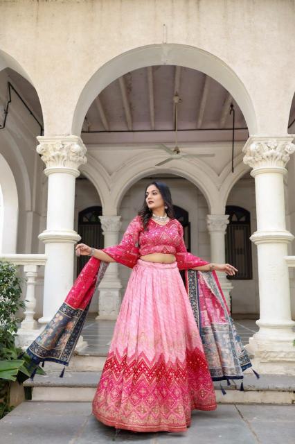 PRASANG 01 jecard viscose Pink Lehenga Choli Online Shopping