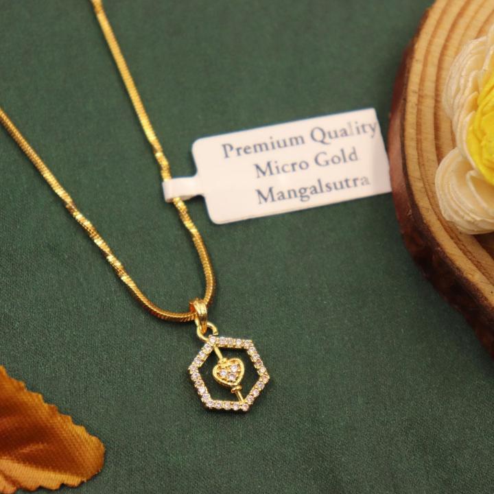 Premium Micro gold polish chain pendant 594 Wholesale designer imitation jewelry