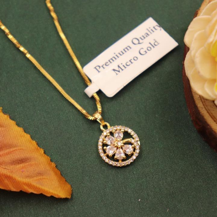 Premium Micro gold polish chain pendant 600 Imitation gold jewelry wholesale